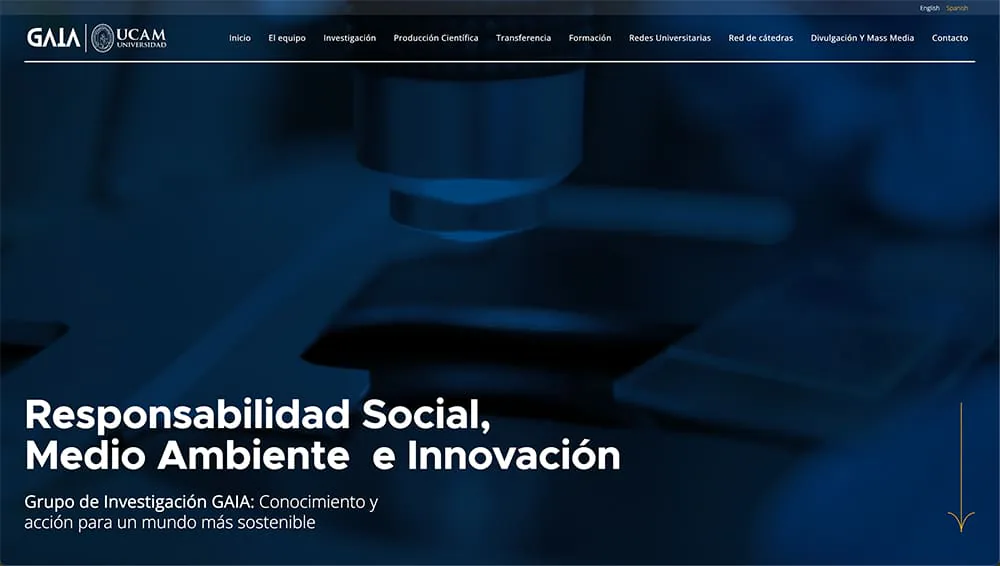 Captura 01 del proyecto GAIA diseñada por Matthias Vera