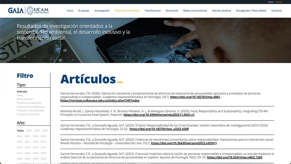Captura 04 del proyecto GAIA diseñada por Matthias Vera
