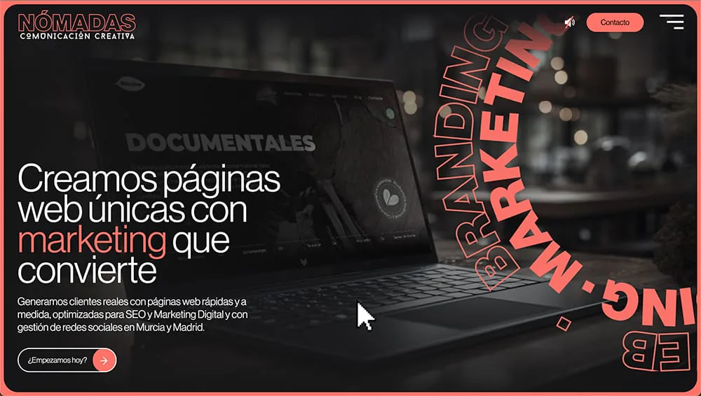 Captura 01 del proyecto Nómadas diseñada por Matthias Vera
