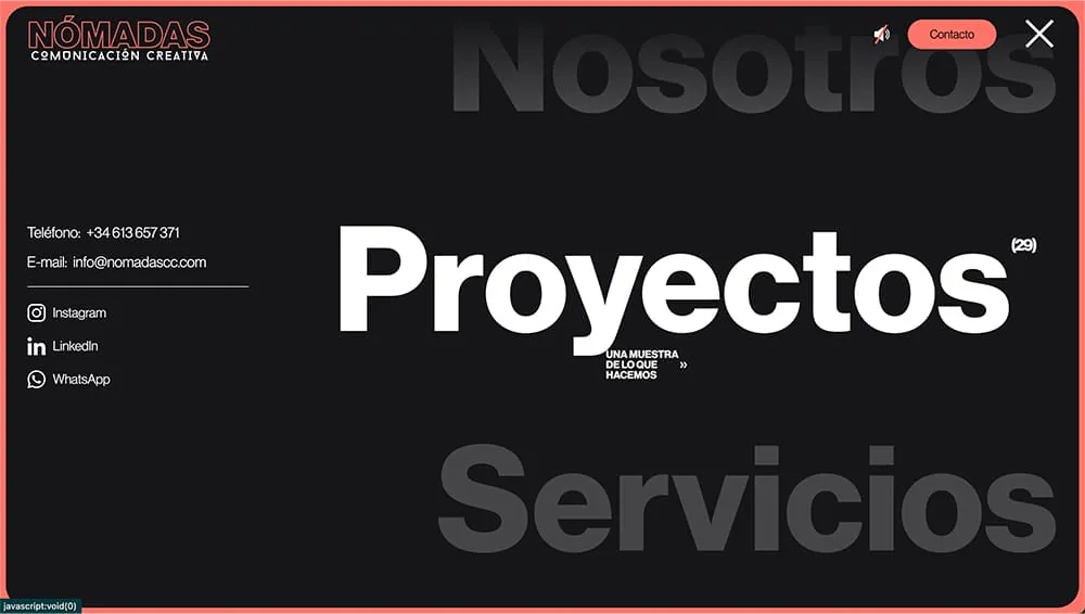 Captura 04 del proyecto Nómadas diseñada por Matthias Vera